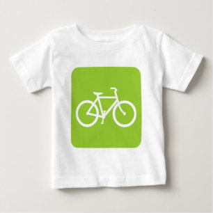 Camiseta Sinal de Bicicleta - Verde Marciano