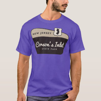 Camiseta Sinal de boas-vindas do Corsons Inlet State Park N