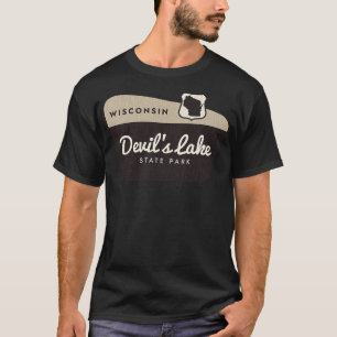 Camiseta Sinal de boas-vindas do Devils Lake State Park