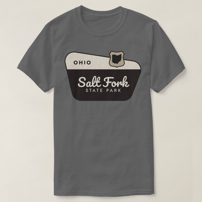Camiseta Sinal de boas-vindas do Salt Fork State Park Ohio (Frente do Design)