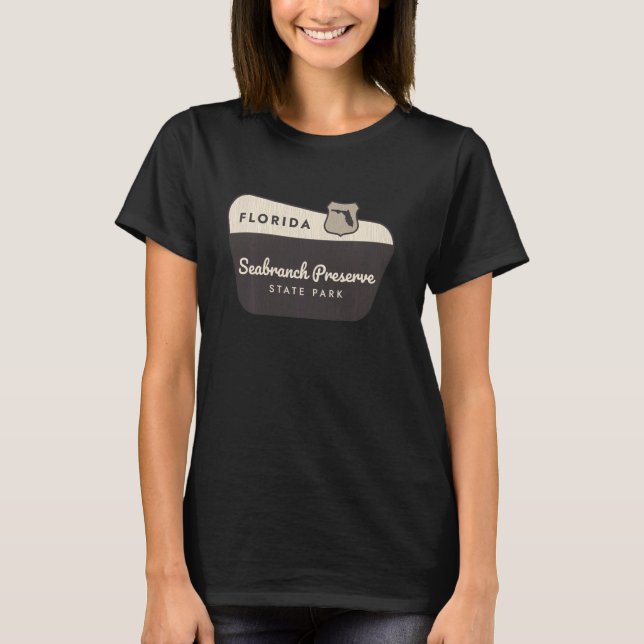 Camiseta Sinal de boas-vindas do Seabranch Preserve State P (Frente)