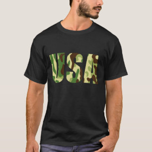 Camiseta Sinal de camuflagem khaki nos EUA