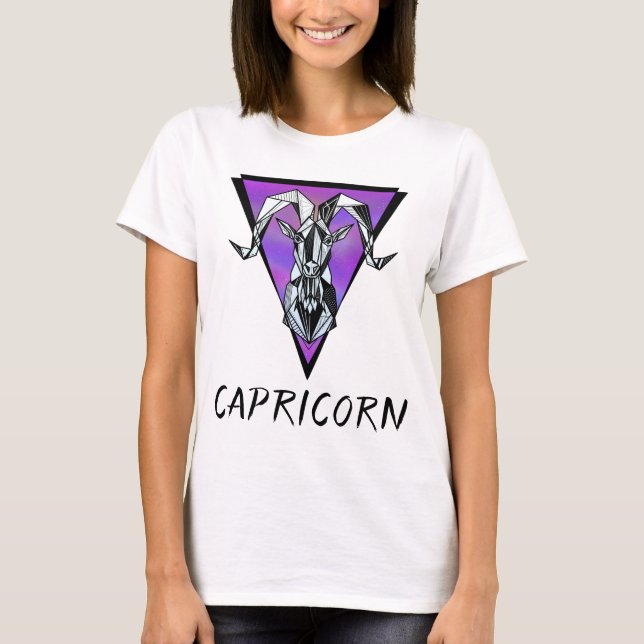 Camiseta Sinal de Capricórnio zodiano horóscopo (Frente)