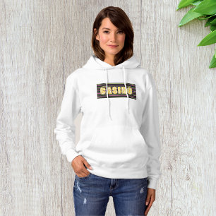 Camiseta Sinal de casino com letras de Bolinhas neon