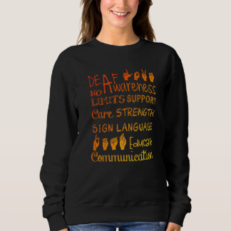 Camiseta Sinal de consciência surdo surdez surdez audiência