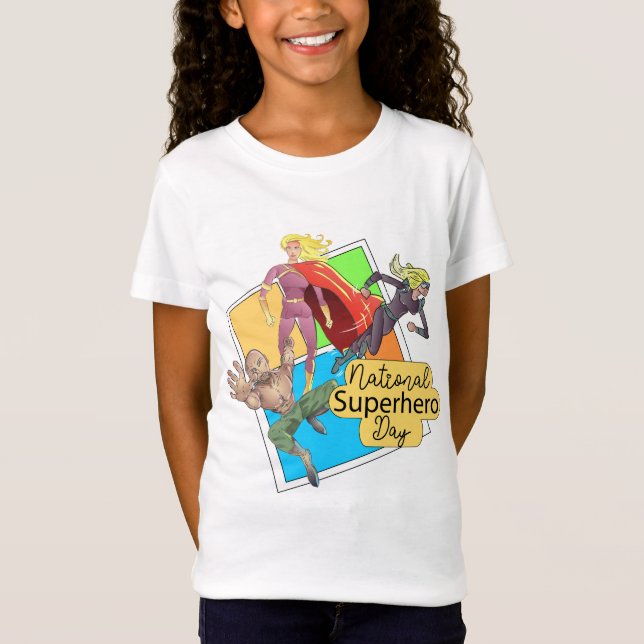 Camiseta Sinal de Dia de Super Herói Nacional (Frente)