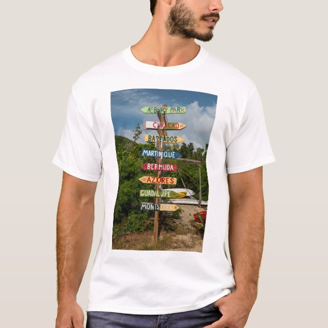 Camiseta Sinal de direção das ilhas (Frente)