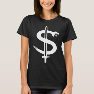 Camiseta Sinal de Dólar Cobra Espada Estudante de Medicina