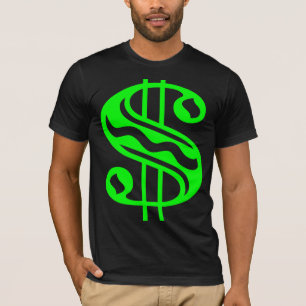 Camiseta Sinal de Dólar - Verde