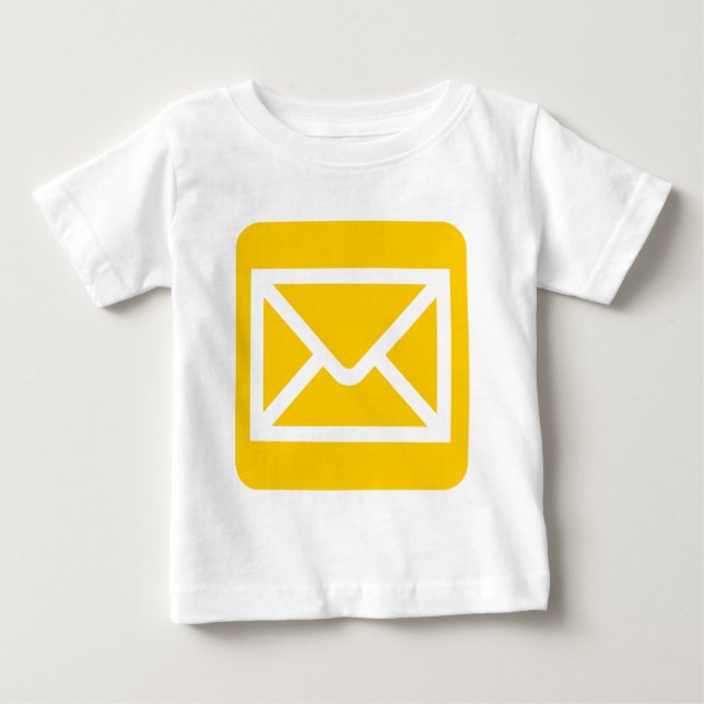 Camiseta Sinal de envelope - âmbar (Frente)