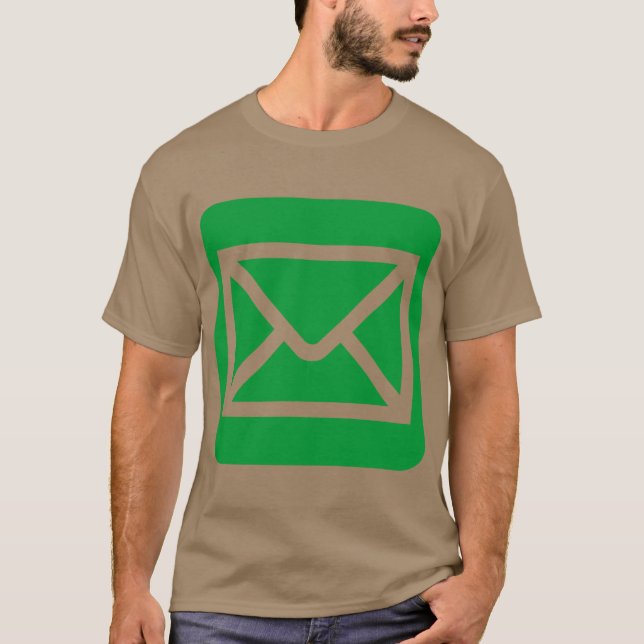 Camiseta Sinal de Envelope - Verde Grama (Frente)