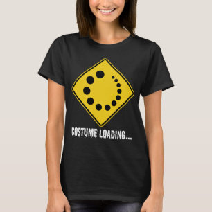 Camiseta Sinal de Estrada Amarelo de Carregamento de Figura
