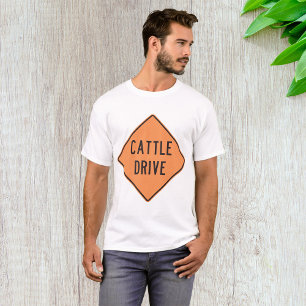 Camiseta Sinal de estrada da unidade de bovinos