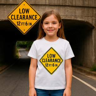 Camiseta Sinal de estrada de baixa distância