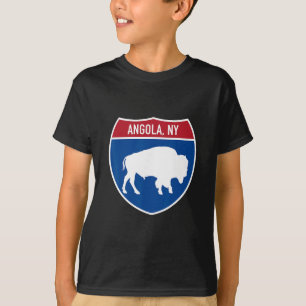 Camiseta Sinal de Estrada Interestadual de Angola Nova York