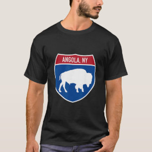 Camiseta Sinal de Estrada Interestadual de Angola Nova York