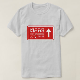 Camiseta Sinal de Estrada para Marte