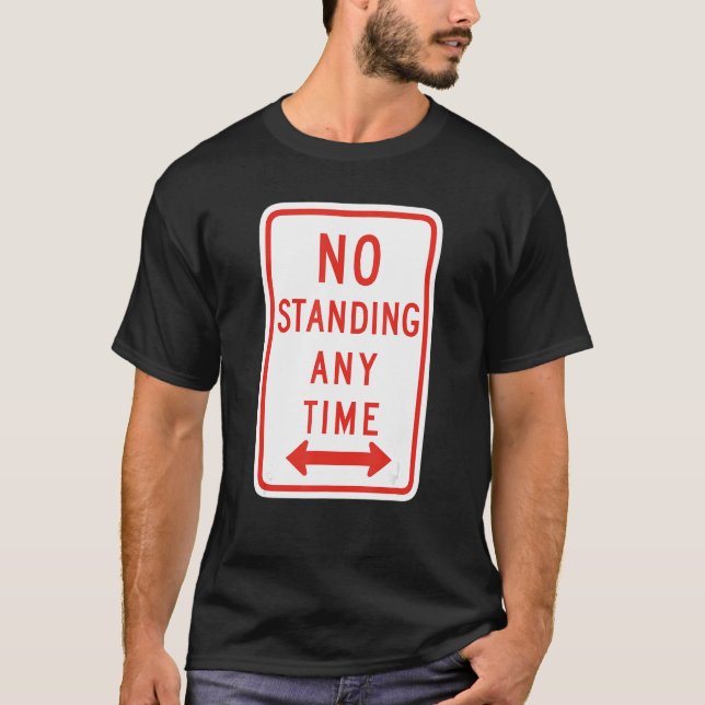 Camiseta Sinal de Estrada Sem Aviso Permanente, Introdução, (Frente)