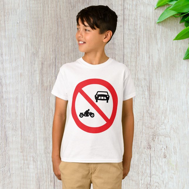 Camiseta Sinal de Estrada Sem Veículos (Criador carregado)
