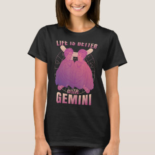 Camiseta Sinal de gemini zodiac