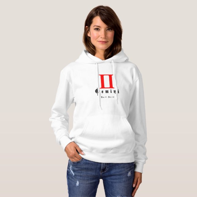 Camiseta Sinal de gemini zodiac (Frente Completa)