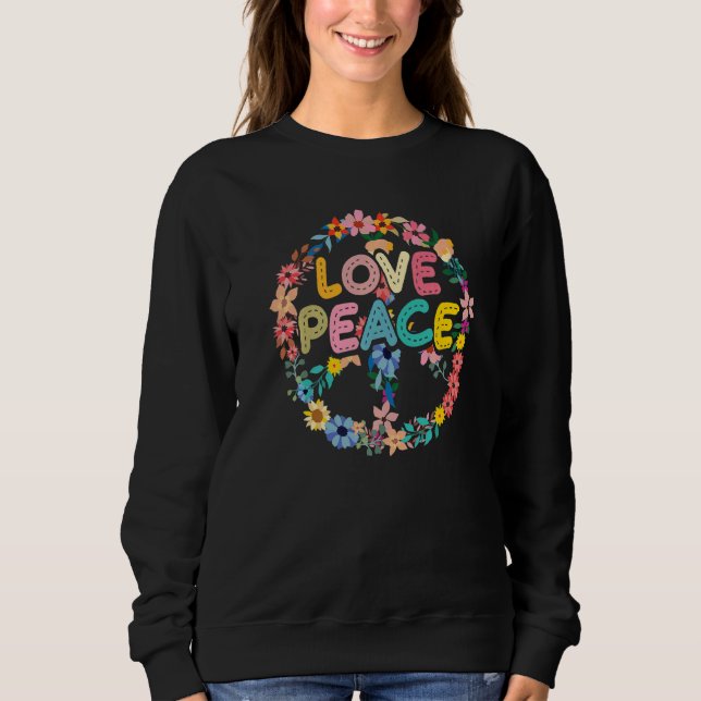 Camiseta Sinal De Liberdade Hippie Flower C. (Frente)