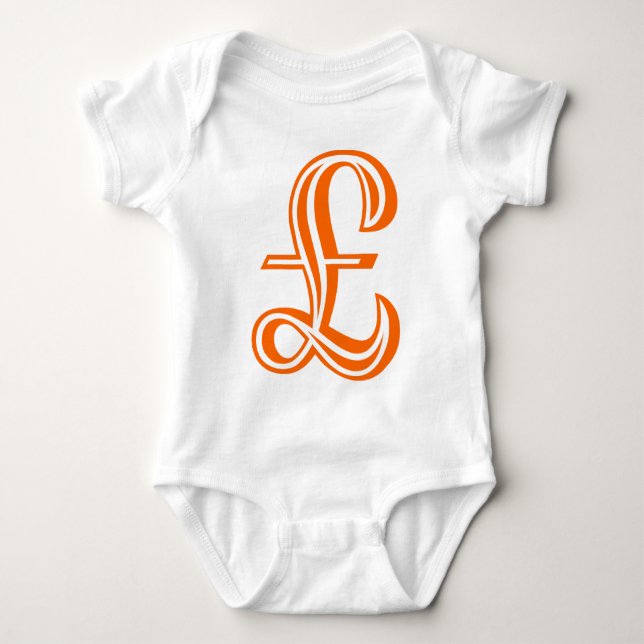 Camiseta Sinal de Libra - Laranja (Frente)