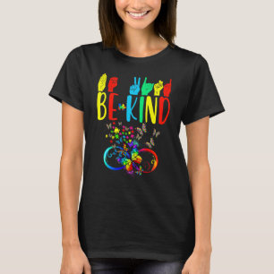 Camiseta Sinal de Língua de Sinais do Mês de Conscientizaçã