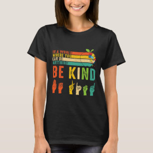 Camiseta Sinal de Linguagem de Sinais Asl Gentil Conscienti