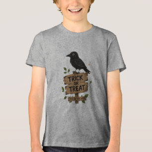 Camiseta Sinal de Madeira VANOSTÈ Trick or Treat Raven Gráf