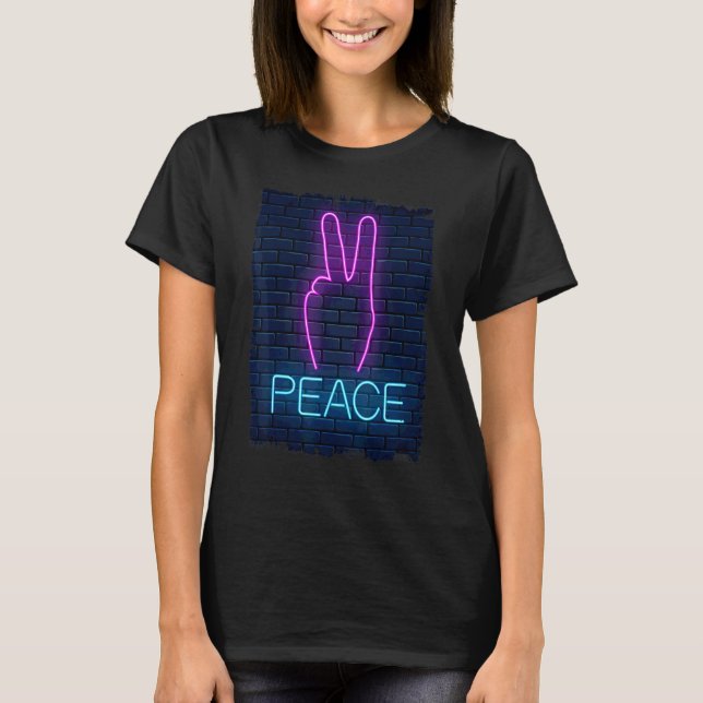Camiseta Sinal de Mão de Paz dos anos 90 (Frente)