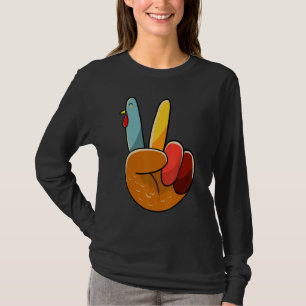 Camiseta Sinal de Mão de Peru Grato Paz Amor Peru