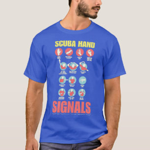 Camiseta Sinal de mão do mergulhador Scuba