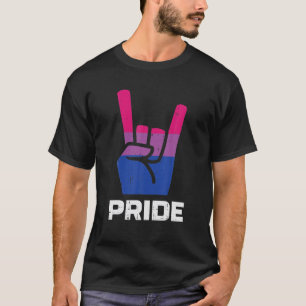 Camiseta Sinal de Mão do Orgulho Bandeira do Orgulho Bi Bis