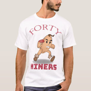 Camiseta Sinal de Mascote de Futebol Americano de Quarenta
