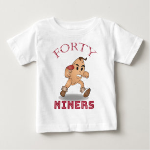 Camiseta Sinal de Mascote de Futebol Americano de Quarenta 