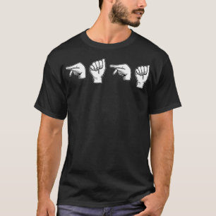 Camiseta Sinal de melhor pai da América do Norte ASL PAPA 