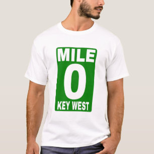 Camiseta Sinal de Mile 0 Key West Road