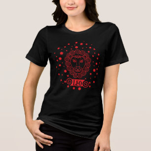 Camiseta Sinal de nascimento da astrologia de Leão zodíaco