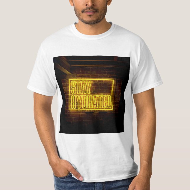 Camiseta Sinal de Neon Amarelo Hídrico (Frente)