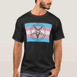 Camiseta Sinal de Orgulho Trans do Baphomet