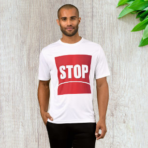 Camiseta Sinal de Parada Vermelho Negrito