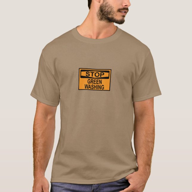 Camiseta Sinal de Parar Greenwashing (Frente)
