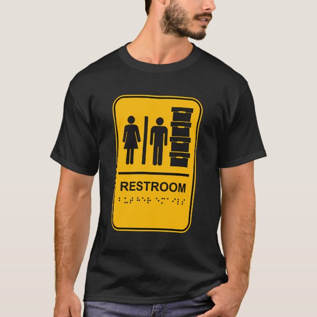 Camiseta Sinal De Paródia De Armazenamento De Documentos E  (Frente)