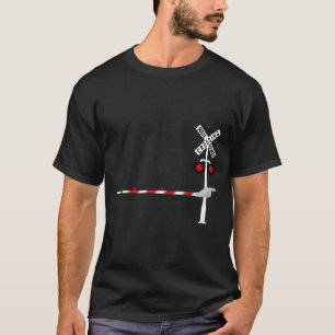Camiseta Sinal de Passagem de Caminho-de-Ferro Sinal de Ven