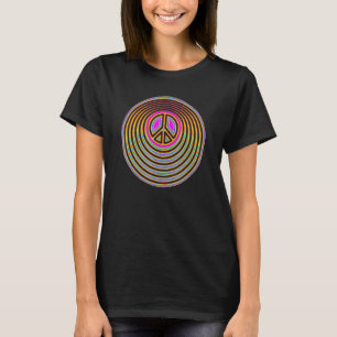 Camiseta Sinal de PAZ 1 - Alimentação da Flor Psicodélica C