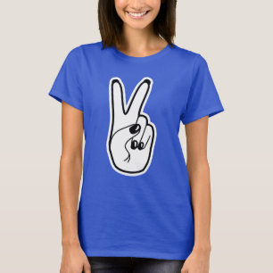 Camiseta Sinal de Paz à Esquerda Movimento de Unidade Preta