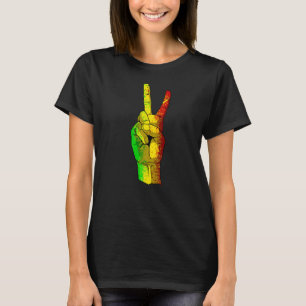 Camiseta Sinal de Paz Africano História Negra Mês Legal BLM