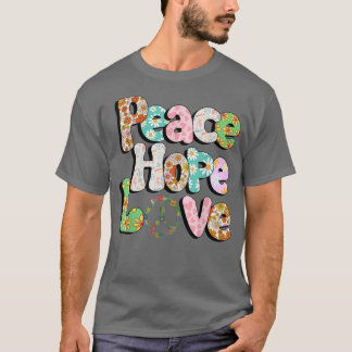Camiseta Sinal de Paz Amor 60 anos 70 Tie Dye Hippie Hallow