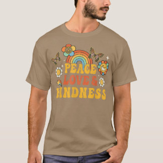Camiseta SINAL DE PAZ AMOR 60s 70 Hippie Groovy Vibes Hallo